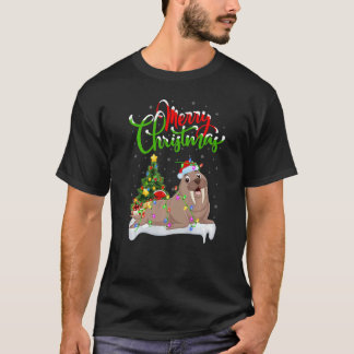 T-shirt Walrus Xmas Decorations Santa Walrus Christmas