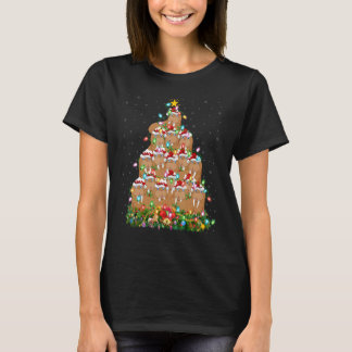 T-shirt Walrus Xmas Lumières Père Noël Walrus Christmas Tr