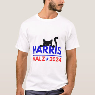 T-shirt Walz 2024 Funny Cat Election Kamala Harris Tim Wal