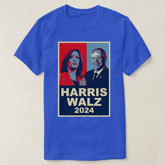 T-shirt Walz 2024 Kamala Tim Walz Démocrate Long Sleeve TS (Design devant)