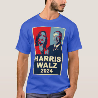 T-shirt Walz 2024 Kamala Tim Walz Démocrate Long Sleeve TS