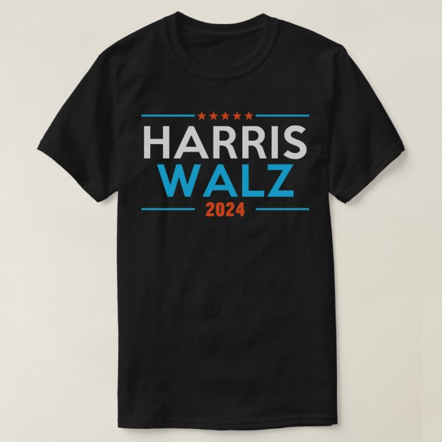 T-shirt Walz 2024 pour le démocrate patriotique Kamala (Design devant)
