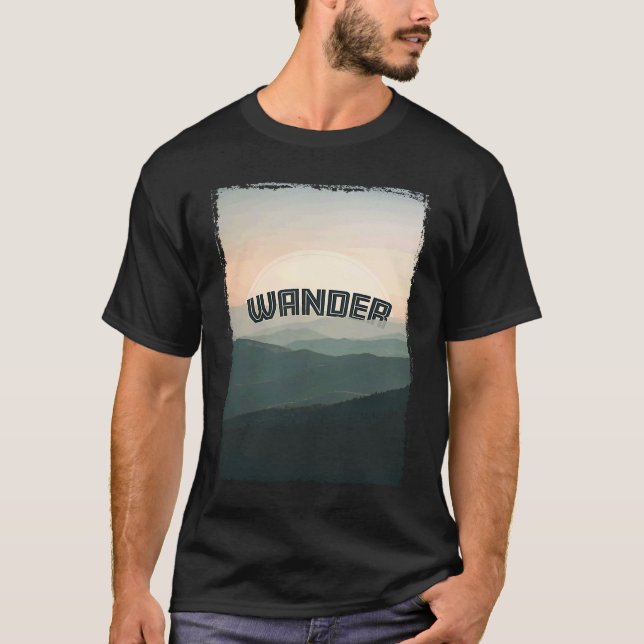 T-shirt Wanderlust Weekend Wanderer Scenic Adventure Mount (Devant)