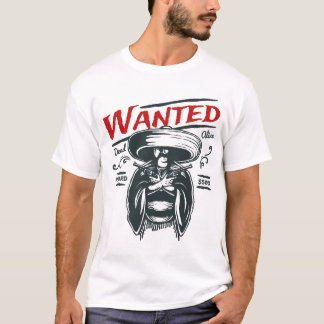 T-shirt Wanted Dead Alive Reward Funny Humor Saying