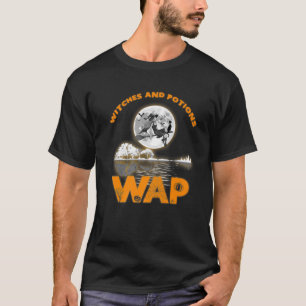 T-shirt WAP Sorcières Et Potions Rétro Lune Nuit Halloween