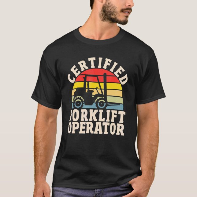 T-shirt Warehouse Forklift Driver  Certified Forklift Oper (Devant)