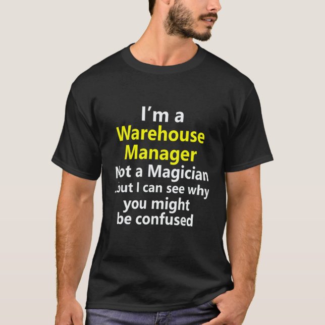 T-shirt Warehouse Site Manager Leader Team Job Career Occu (Devant)