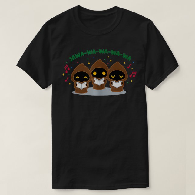T-shirt Wars Holiday Jawa Noël ol Cute JawaWaWaWaWaWa (Design devant)