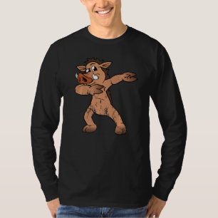 T-shirt Warthog Sauvage Boar Animal Dabbing Dab Dancing Vi