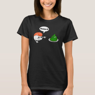 T-shirt Wasabi Saumon Sushi Horseradish Spicy Paste Condid