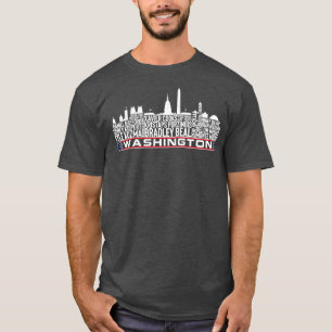 T-shirt Washington Basketball Team 23 joueurs Roster Washi