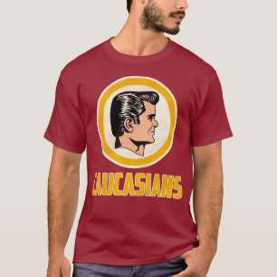 T-shirt WASHINGTON CAUCASIANS - Funky Football Parody