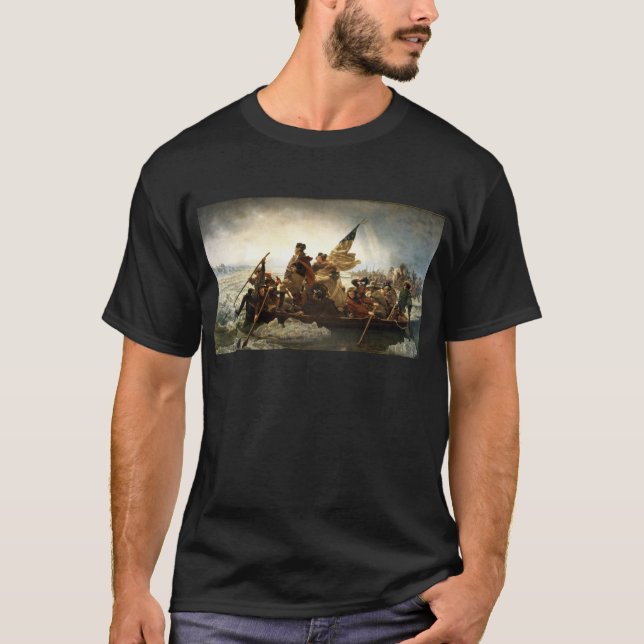 T-shirt Washington croisant le Delaware (Devant)