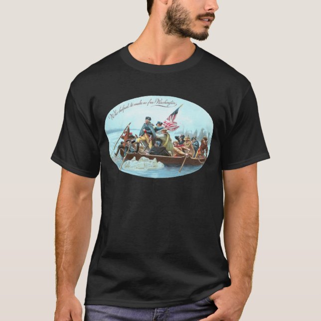 T-shirt Washington croisant le Delaware (Devant)
