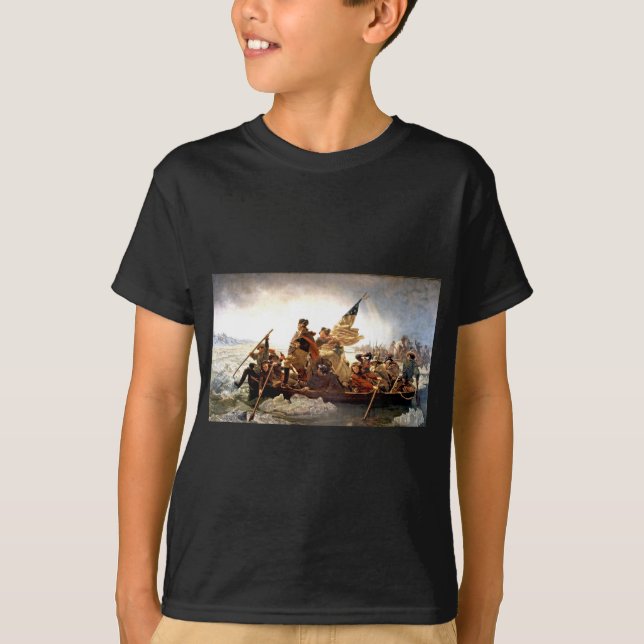 T-shirt Washington croisant le Delaware (Devant)