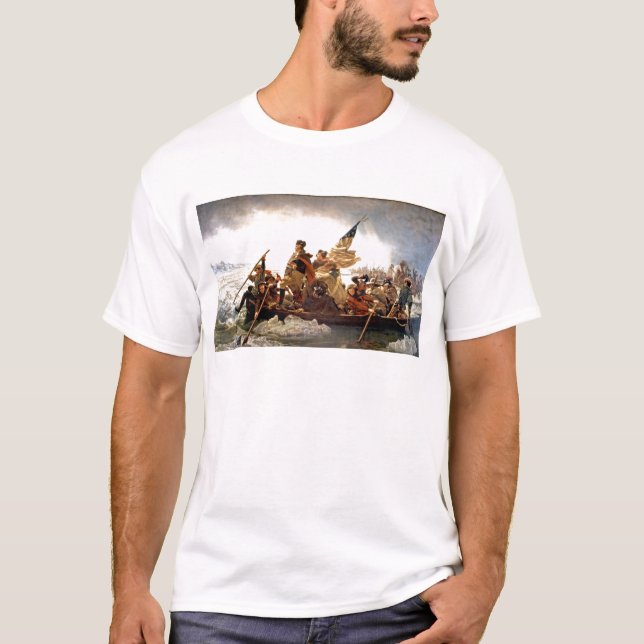 T-shirt Washington croisant le Delaware (Devant)