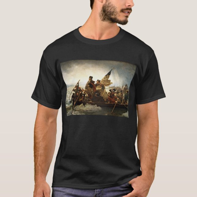 T-shirt Washington croisant le Delaware - 1851 (Devant)