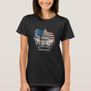 T-shirt Washington DC Capitol Hill USA Souvenirs Cadeaux H