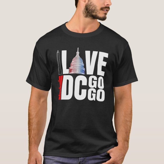 T-shirt Washington DC I Love Go Go Music 13 (Devant)