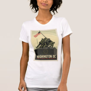 T-shirt Washington, DC Mémorial de guerre du Corps marit
