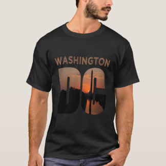 T-shirt Washington Dc Monument Skyline Vacances