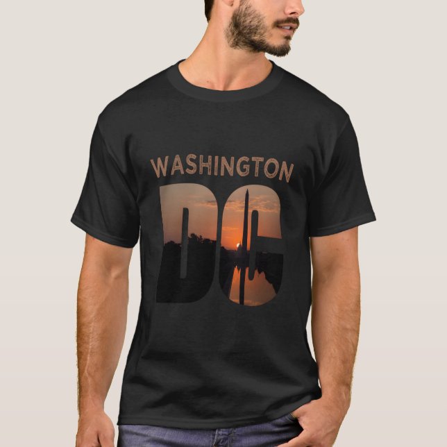 T-shirt Washington Dc Monut Skyline Vacation (Devant)