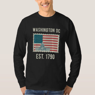 T-shirt Washington Dc Usa Drapeau Amour Capitol Hill Souve