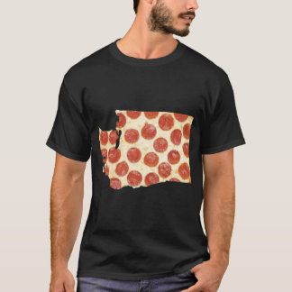 T-SHIRT WASHINGTON PIZZA PEPPERONI PIZZA STATE