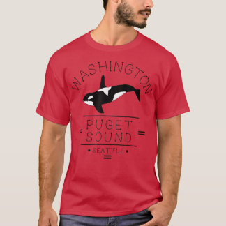 T-shirt Washington Puget Sound SeattleKiller Whale Orca 