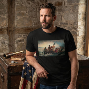 T-shirt Washington traversant le Delaware par Emanuel Leut