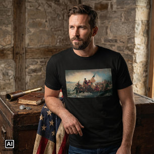 T-shirt Washington traversant le Delaware par Emanuel Leut