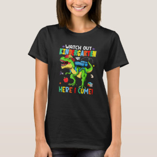 T-shirt Watch Out Kindergarten Back To School Dinosaur Her