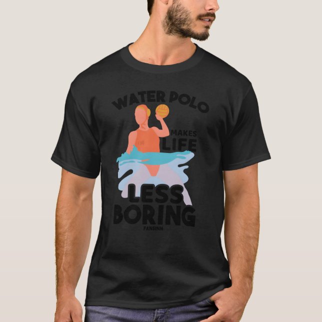 T-shirt Water Plumber Water Sports Aquapolo Gift girl girl (Devant)
