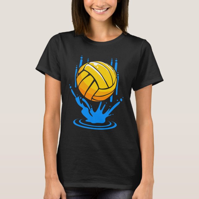 T-shirt Water Polo Ball Team Water Sports Piscine (Devant)