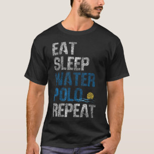 T-shirt Water Polo Manger Dormir Water Polo