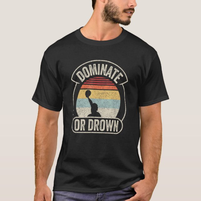 T-shirt Water Polo Player Vintage Retro Water Polo (Devant)