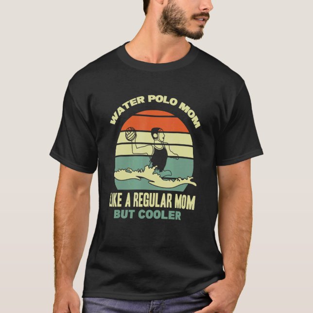 T-shirt Water Polo Player Waterpolo Maman Sport Mère Eau (Devant)