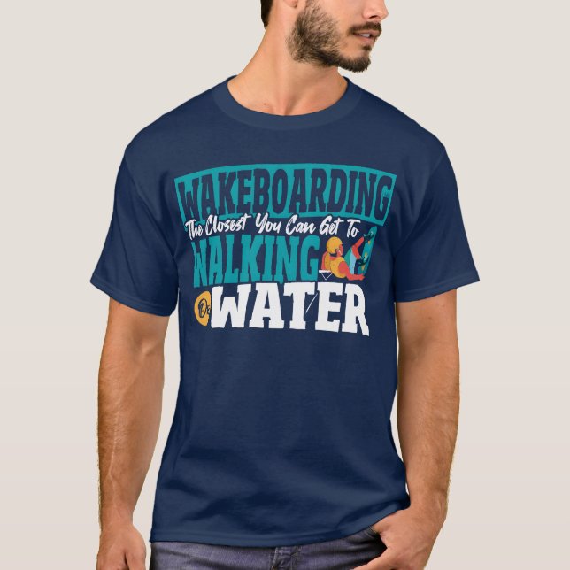 T-shirt Water Skiing Sport Water Sport Wakeboarding Art gi (Devant)