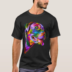 T-shirt Watercolor American Staffordshire Bull Terrier Dog