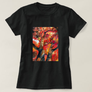 T-shirt Watercolor Japonais maple tree