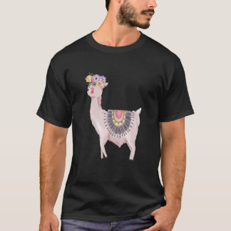 T-shirt Watercolor Llama Alpaca Boy Girl Kids