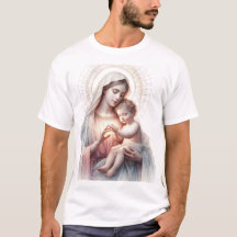 Watercolor Madonna and Child – Elegant Pastel Chri