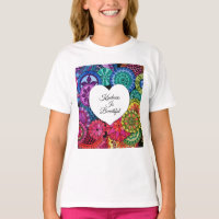 Watercolor Rainbow Mandala With Heart