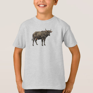 T-shirt Watercolor Water Buffalo Illustration