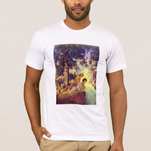 T-Shirt: Waterfall - by Maxfield Parrish T-Shirt