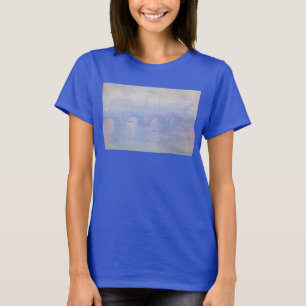 T-shirt Waterloo Bridge, effet de brouillard par Claude Mo