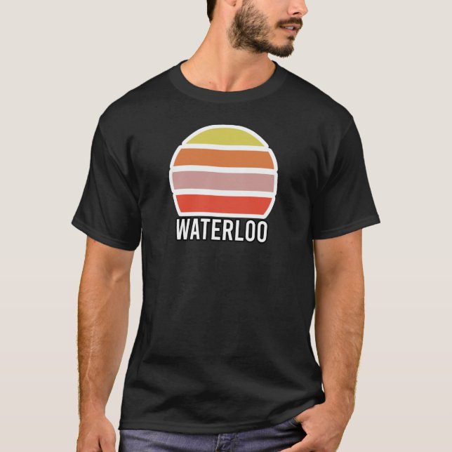 T-shirt Waterloo Vintage Sunset Retro London Souvenir (Devant)