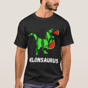 T-shirt Watermelon Dinosaures Fruit d'été Drôle Melon Saur