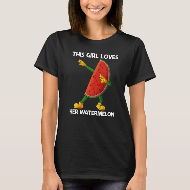 T-shirt Watermelon For Girls Kids Melon Fruit Plant (Devant)