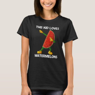 T-shirt Watermelon Pour Enfants Garçons Melon Fruit Plante
